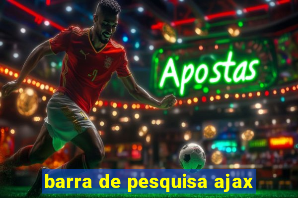 barra de pesquisa ajax